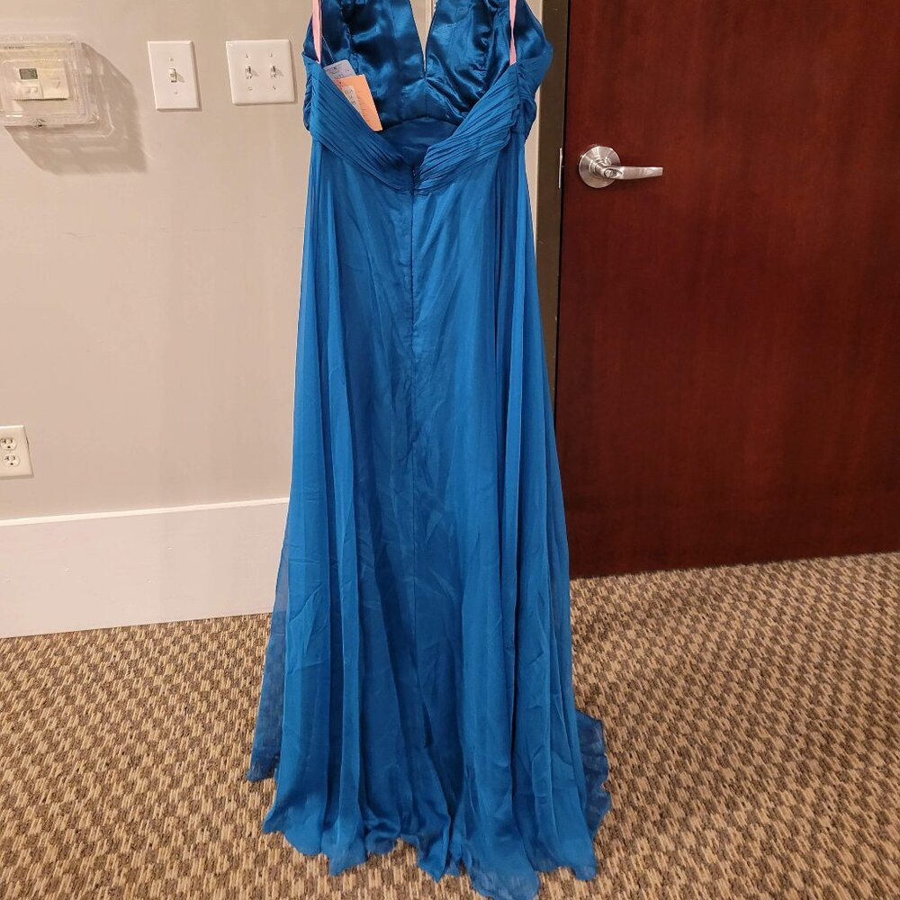 Blush Prom X139 Size 16 Blue Dress - Picture 6 of 7